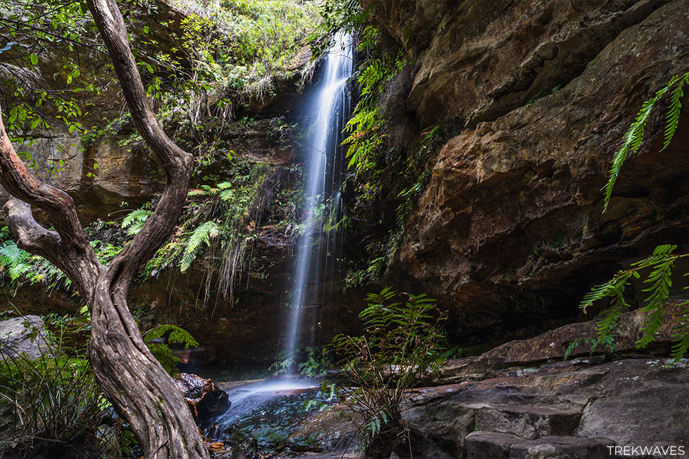 grand canyon blue mountains waterfalls