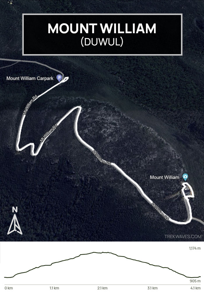 Mount william trail map 1