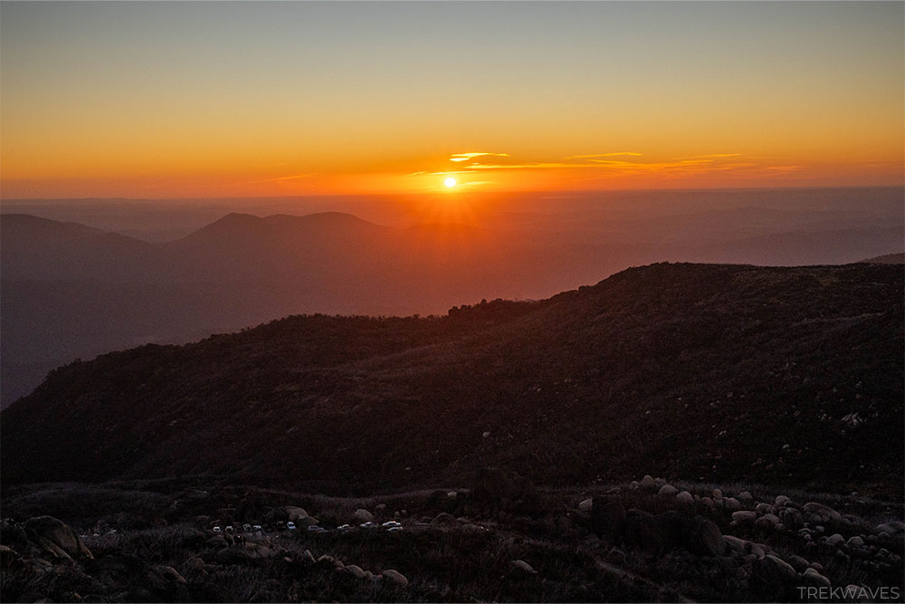 sunset at mt horn mount buffalo national park