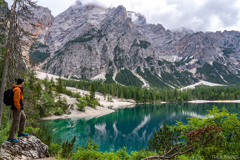 Lago di Braies in Dolomites