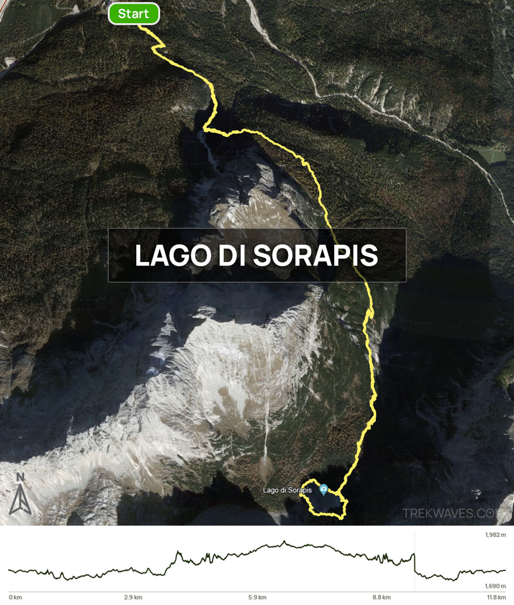 lago di sorapis trail map