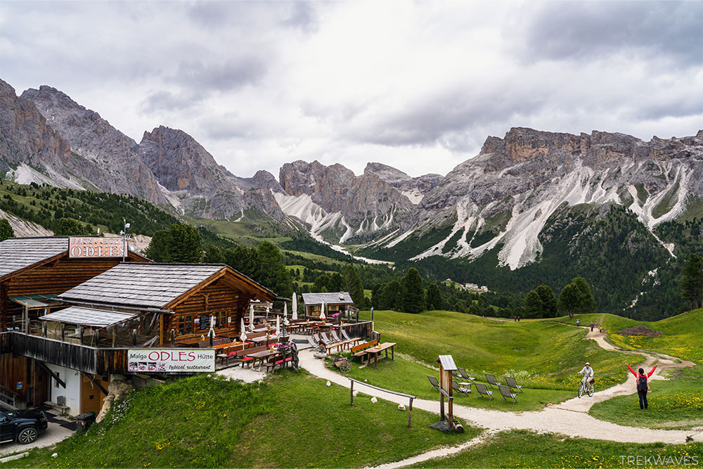 malga odles hut dolomites