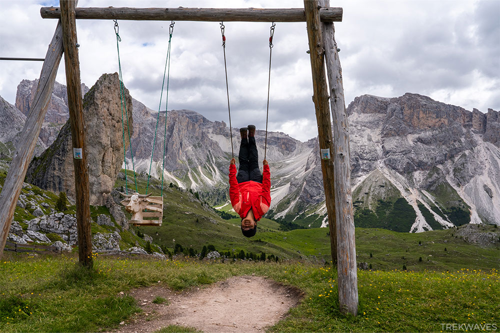 pieralgonia swing in dolomites