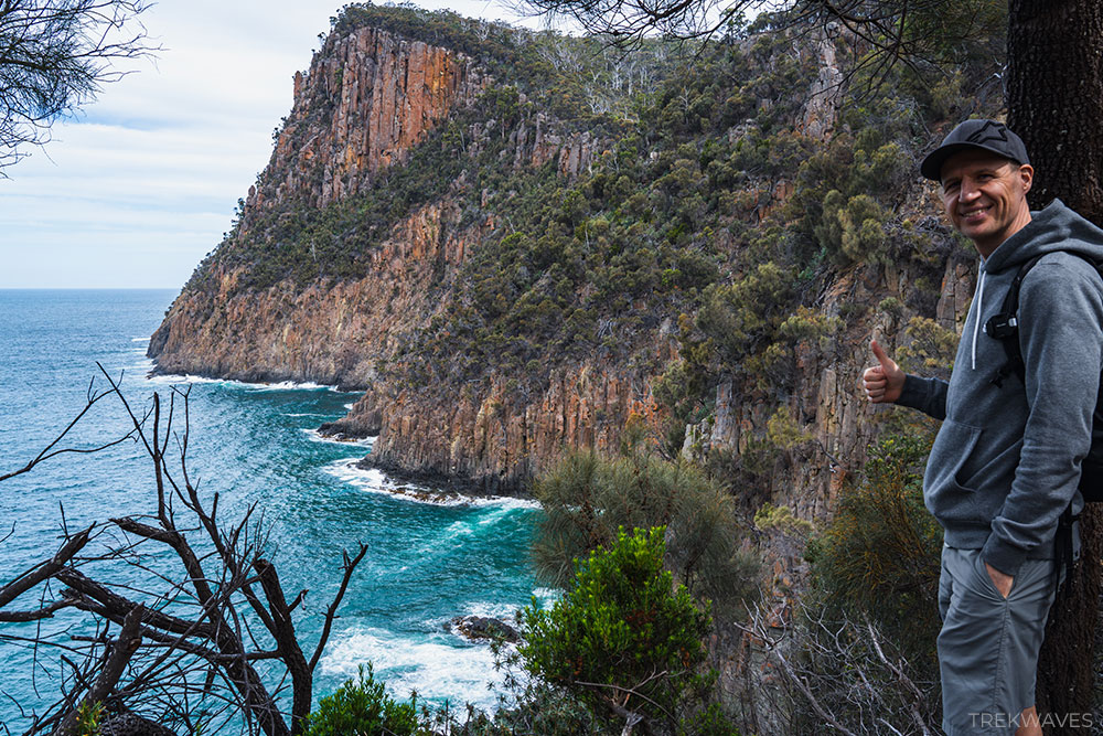 fluted cape walk trail lookout bruny island tasmania