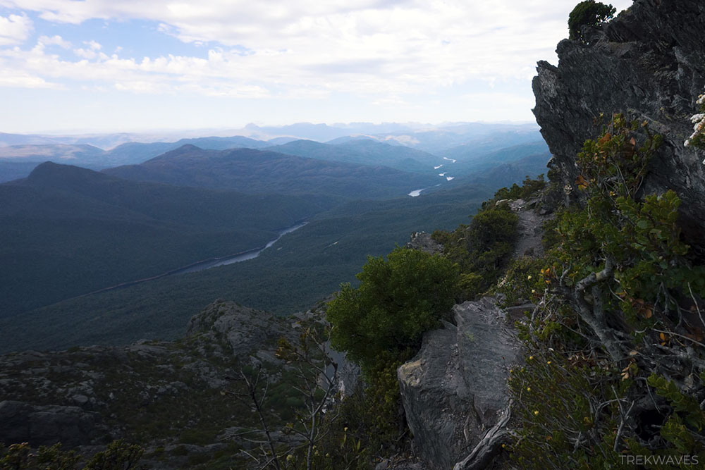 mt murchison hike tasmania steep ridge