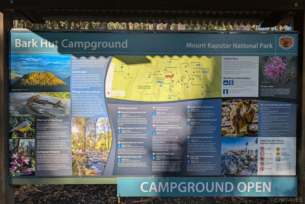 bark hut campground mt kaputar national park