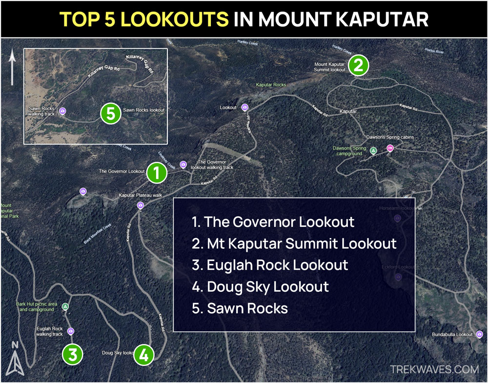best 5 lookouts mt kaputar national park