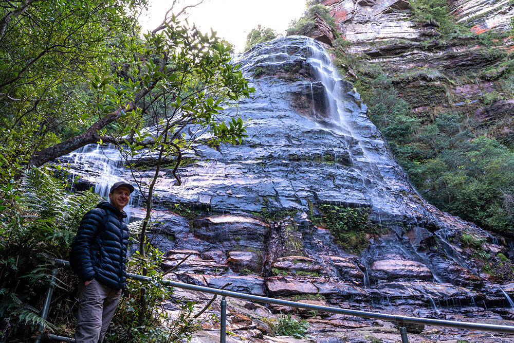 bridal veil falls blue mountains