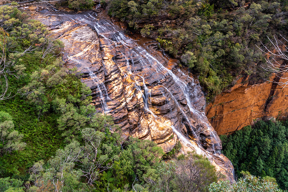 wentworth falls fletchers lookout view blue mountains