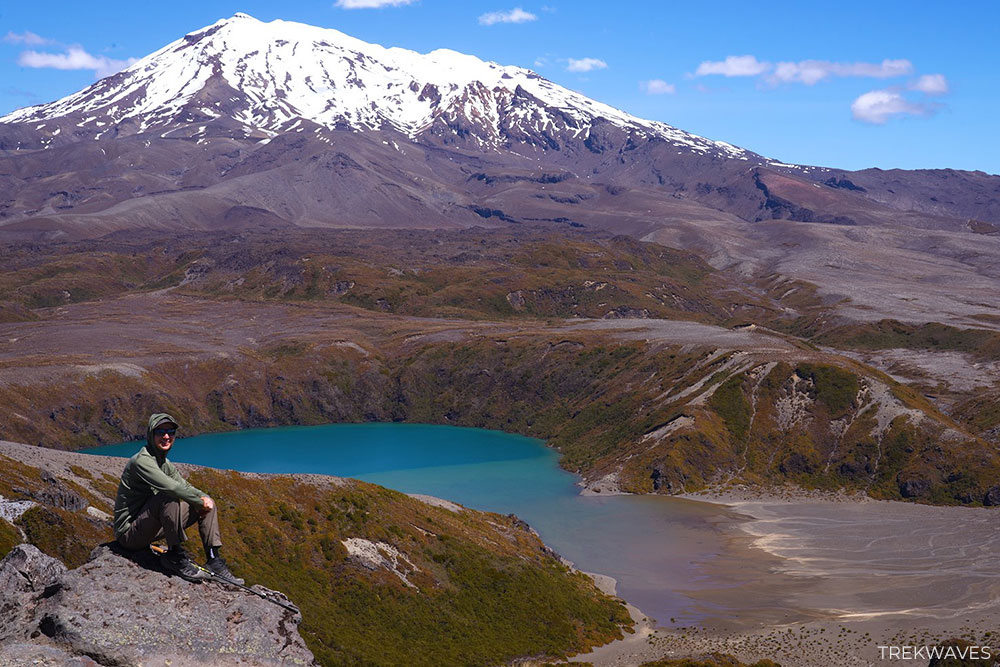 mt ruapehu and lower tama lake tongariro