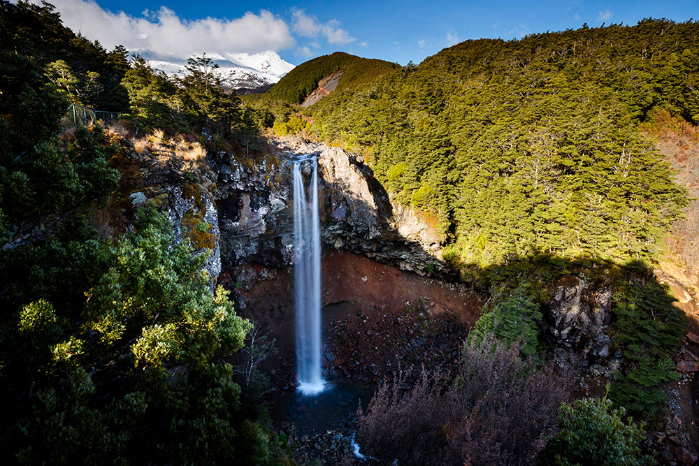 mangawhero falls tongariro national park new zealand