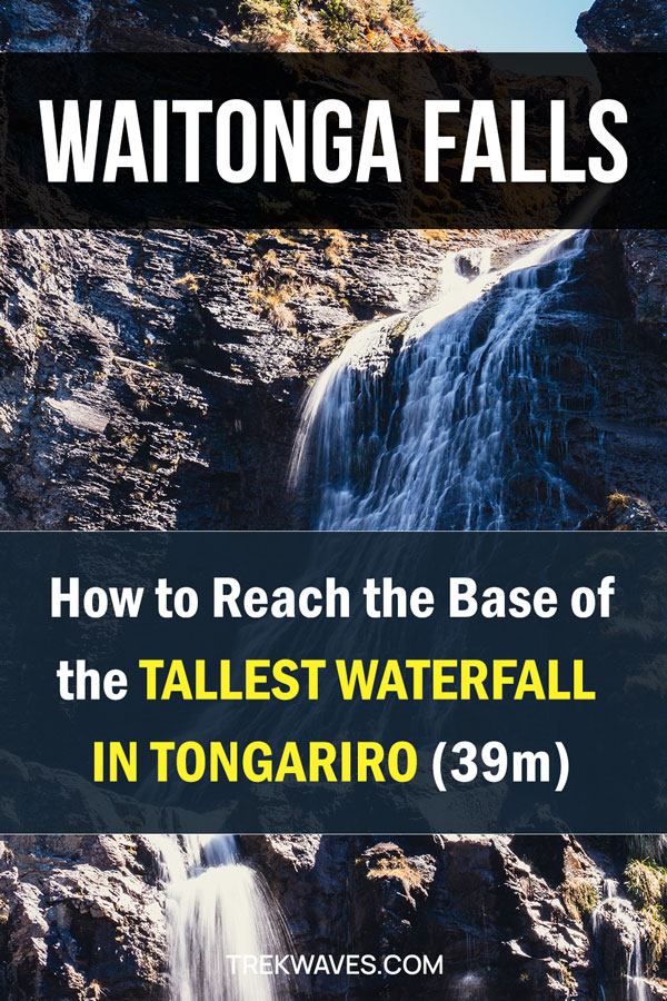 waitonga falls walk tongariro national park new zealand